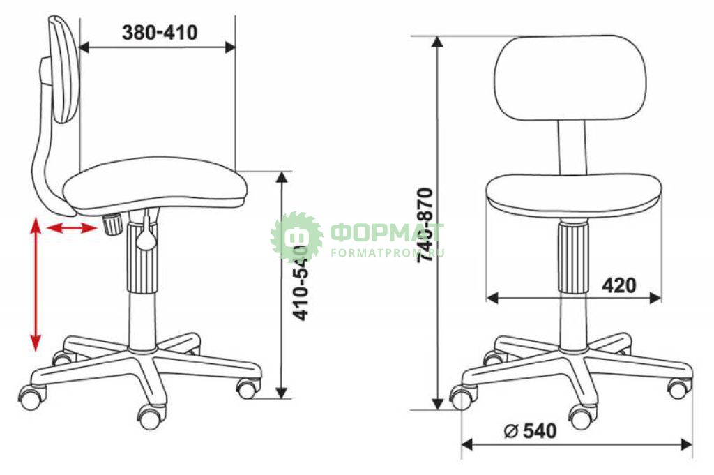 Изображение товара Кресло Бюрократ CH-201NX/FlipFlop_P розовый сланцы FlipFlop_P