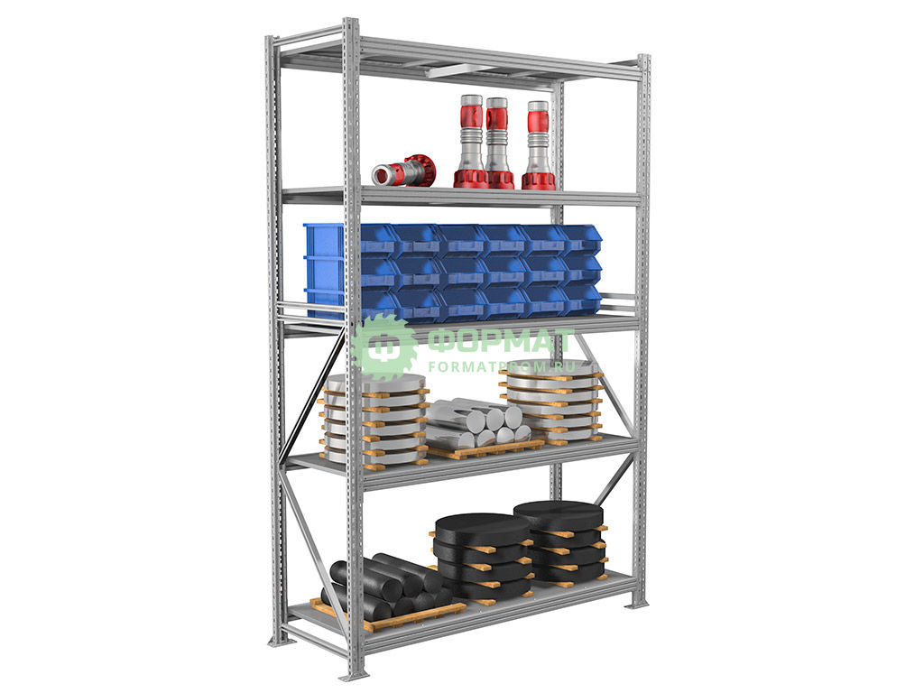 Изображение товара Металлический стеллаж MS PRO 250/150X60/5