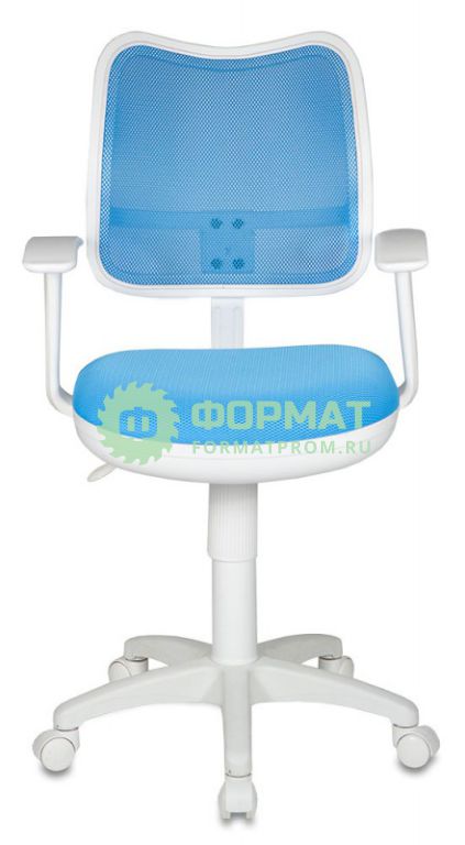 Изображение товара Кресло Бюрократ CH-W797/LB/TW-55 спинка сетка голубой сиденье голубой TW-55 (пластик белый)