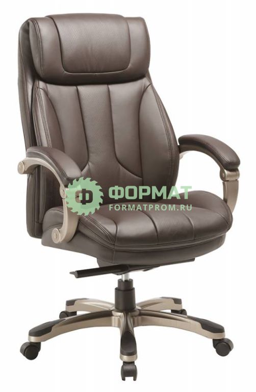 Изображение товара Кресло руководителя Бюрократ T-9921/BROWN коричневый рец.кожа/кожзам