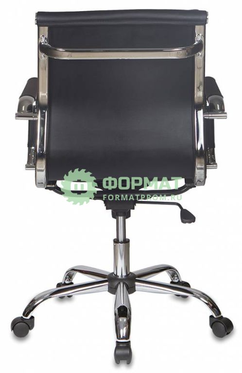 Изображение товара Кресло руководителя Бюрократ CH-991-LOW/BLACK низкая спинка черный искусственная кожа крестовина хром