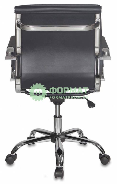 Изображение товара Кресло руководителя Бюрократ CH-993-Low/Black низкая спинка черный искусственная кожа крестовина хром