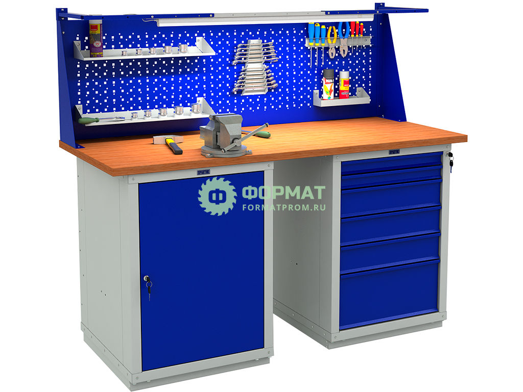 Изображение товара Тяжелый металлический верстак W 160.WS1/WS6.011