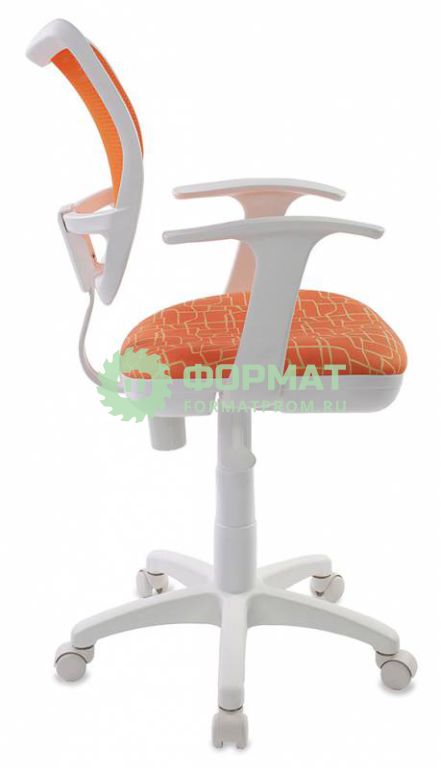 Изображение товара Кресло детское Бюрократ CH-W797/OR/GIRAFFE спинка сетка оранжевый сиденье оранжевый жираф Giraffe (пластик белый)