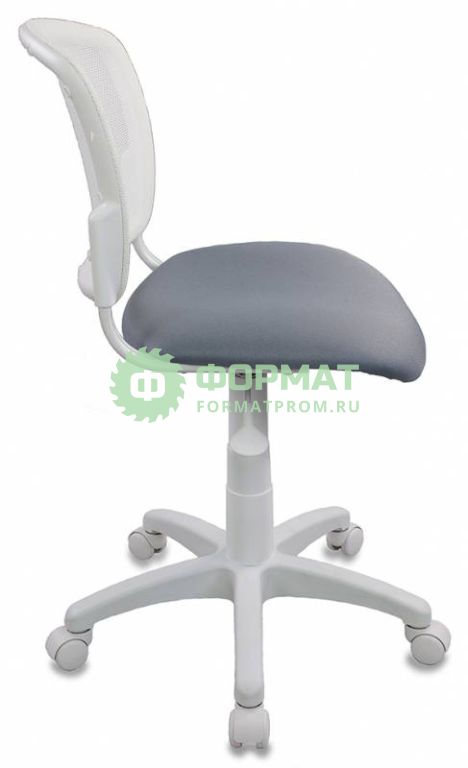 Изображение товара Кресло детское Бюрократ CH-W296NX/15-48 спинка сетка белый TW-15 сиденье серый 15-48