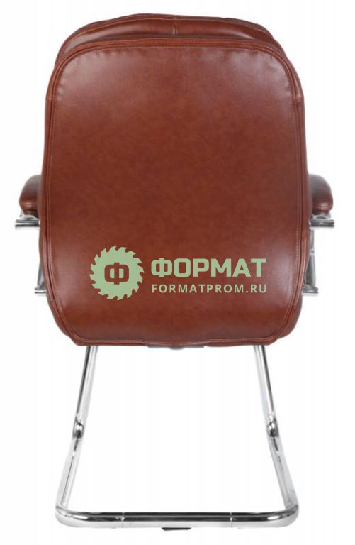 Изображение товара Кресло Бюрократ T-9950AV/Brown низкая спинка сиденье коричневый кожа/кожзам