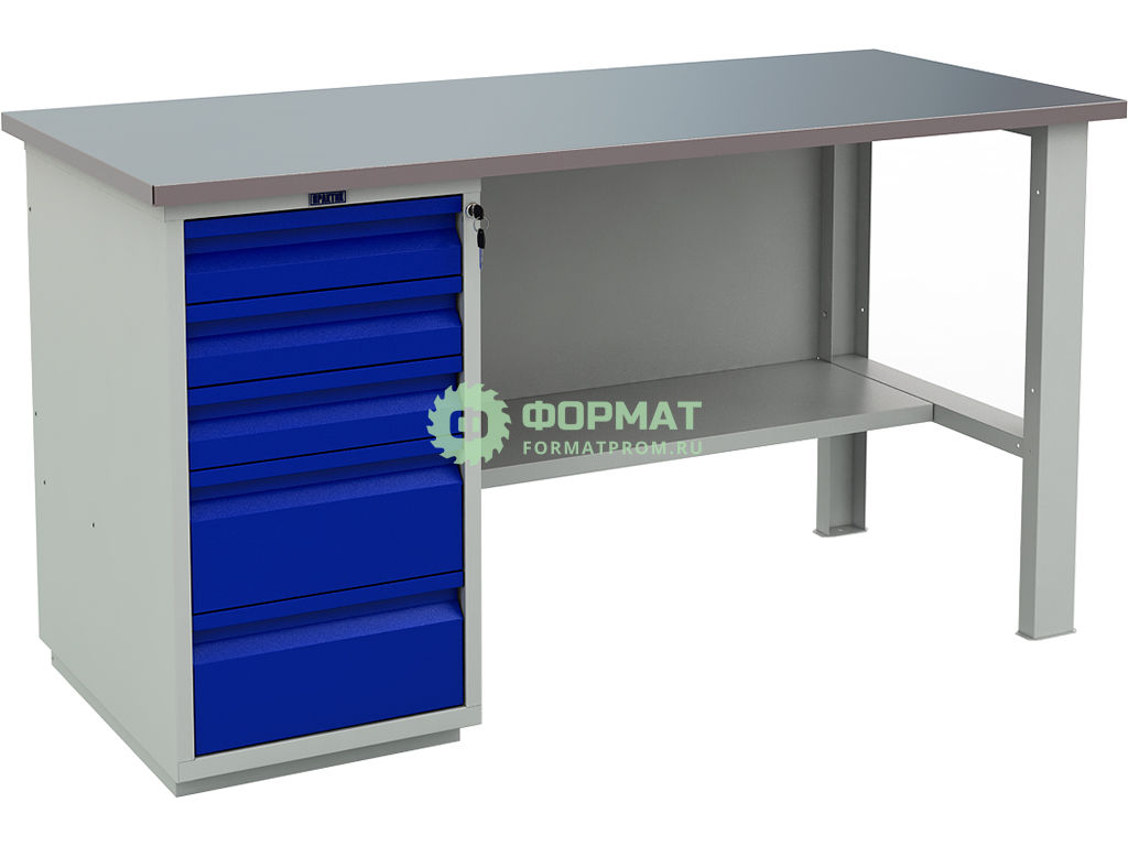 Изображение товара Легкий металлический верстак WT160.WD5/F1.000