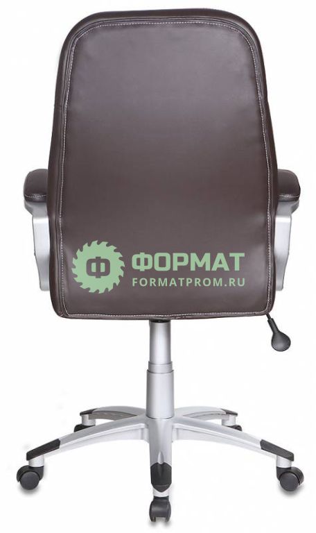 Изображение товара Кресло руководителя Бюрократ T-9910/BROWN коричневый искусственная кожа (пластик серебро)