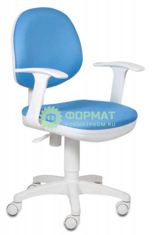 Изображение товара Кресло Бюрократ CH-W356AXSN/15-107 голубой 15-107 (пластик белый)