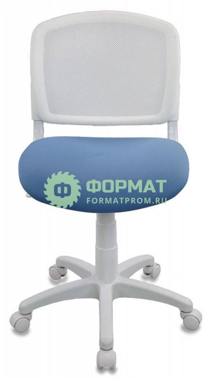 Изображение товара Кресло детское Бюрократ CH-W296NX/26-24 спинка сетка белый TW-15 сиденье голубой 26-24