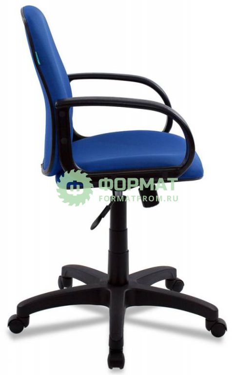 Изображение товара Кресло Бюрократ CH-808-LOW/BLUE низкая спинка синий 15-10