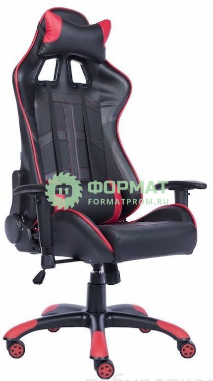 Изображение товара Кресло EverProf LOTUS S10 (черно-красное, экокожа, крестовина пластиковая)