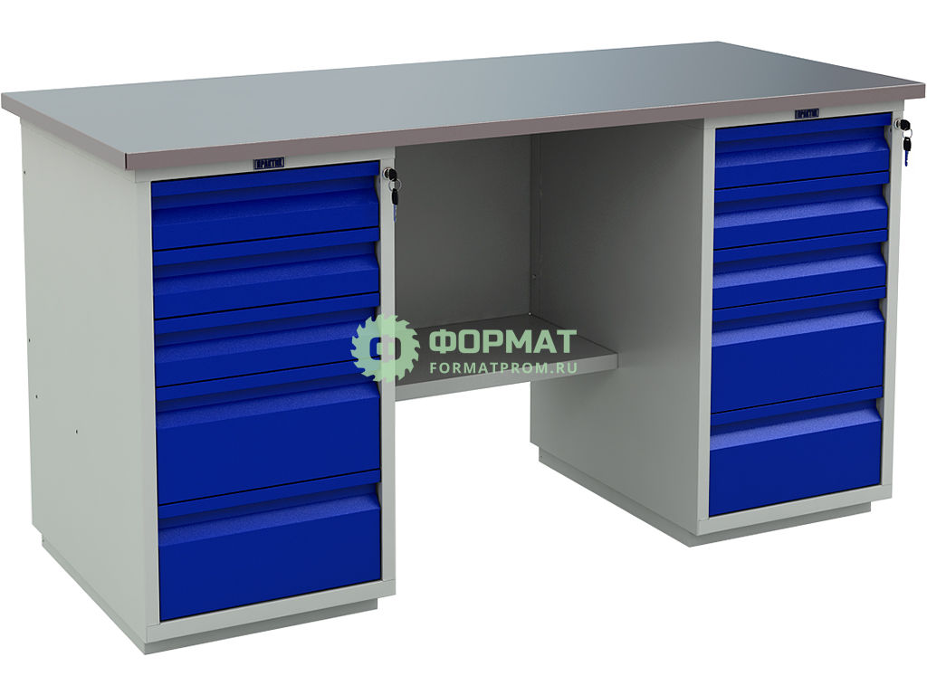 Изображение товара Легкий металлический верстак WT160.WD5/WD5.000