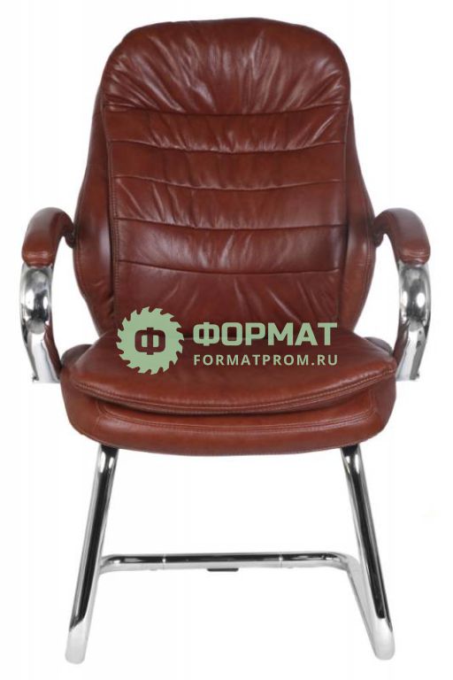 Изображение товара Кресло Бюрократ T-9950AV/Brown низкая спинка сиденье коричневый кожа/кожзам