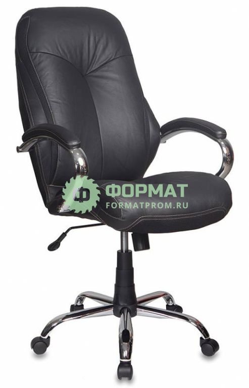 Изображение товара Кресло руководителя Бюрократ T-9930SL/Black черный кожа крестовина хром
