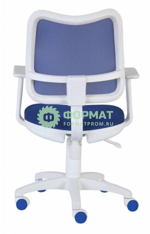 Изображение товара Кресло Бюрократ CH-W797/BL/TW-10 спинка сетка синий сиденье синий TW-10 колеса белый/синий (пластик белый)