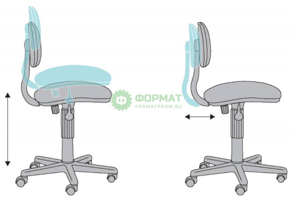 Изображение товара Кресло детское Бюрократ CH-W201NX/15-48 серый 15-48