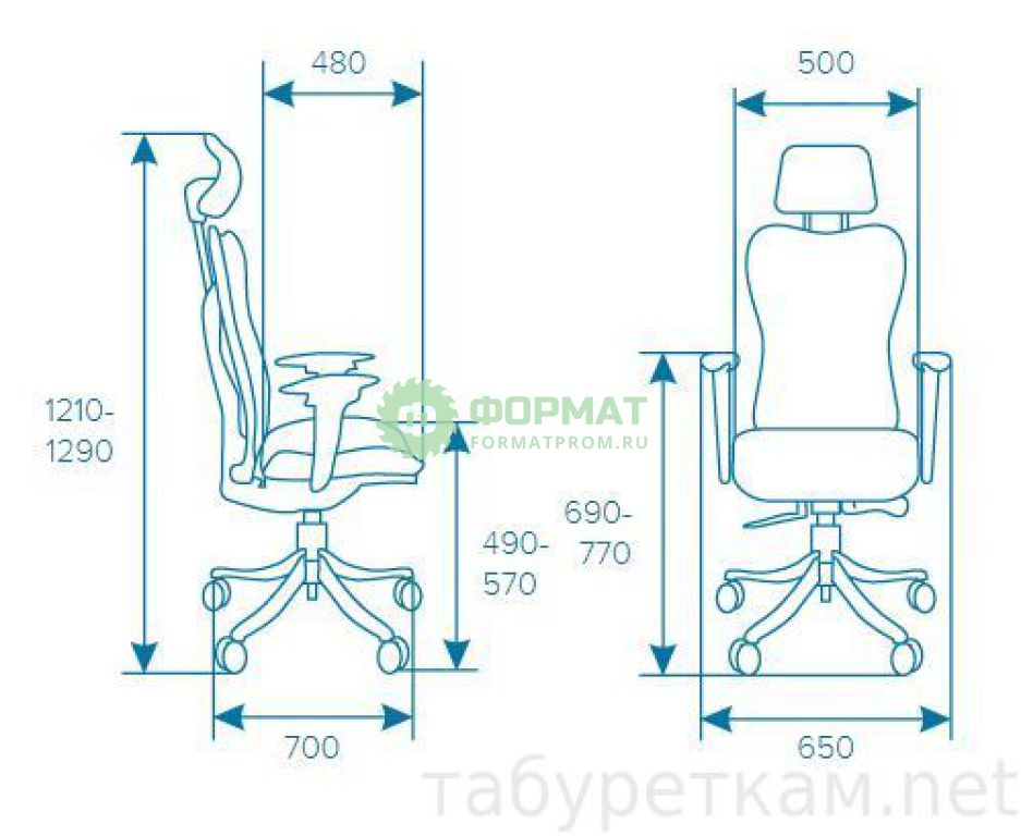 Изображение товара Кресло EverProf PARIS PU (экопремиум, алюминий) до 200 кг