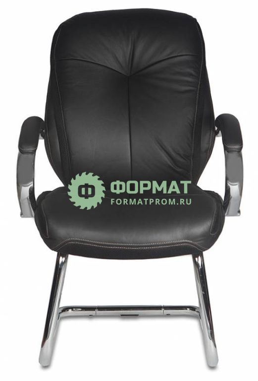 Изображение товара Кресло Бюрократ T-9930AV/Black низкая спинка черный кожа