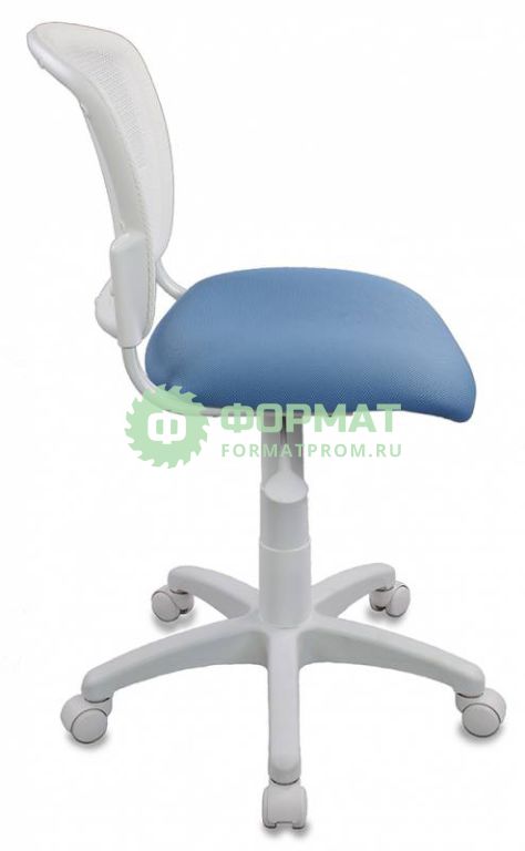 Изображение товара Кресло детское Бюрократ CH-W296NX/26-24 спинка сетка белый TW-15 сиденье голубой 26-24