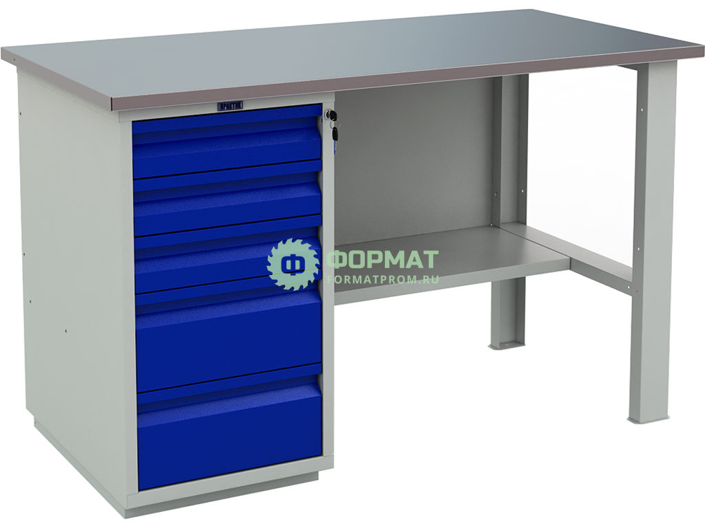 Изображение товара Легкий металлический верстак WT140.WD5/F1.000