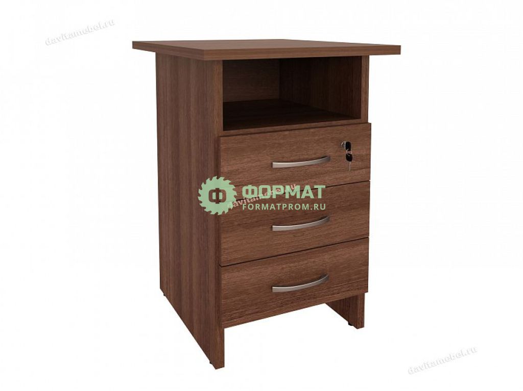 Изображение товара Тумба офисная приставная с замком Альфа 62.60