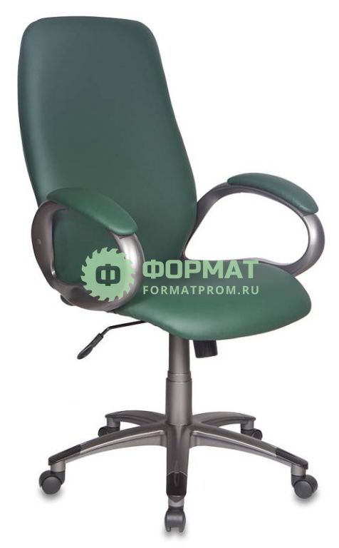 Изображение товара Кресло руководителя Бюрократ T-700DG/OR-01 зеленый Or-01 искусственная кожа (пластик темно-серый)