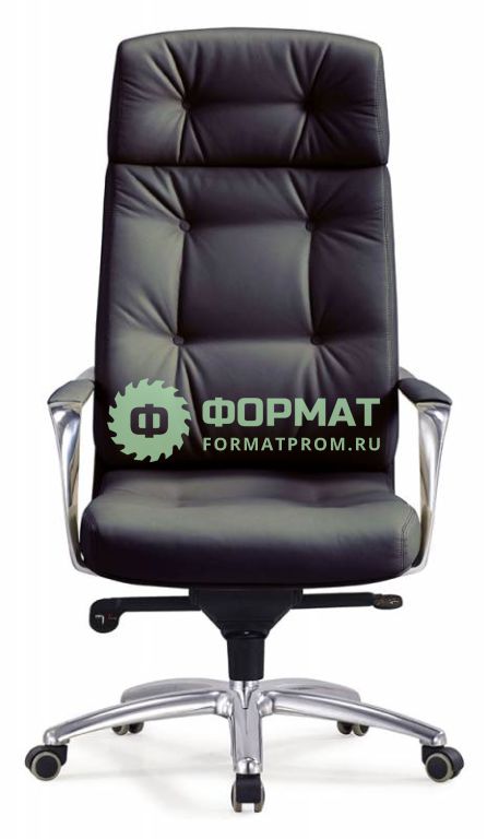Изображение товара Кресло руководителя Бюрократ _DAO/BLACK черный кожа крестовина алюминий