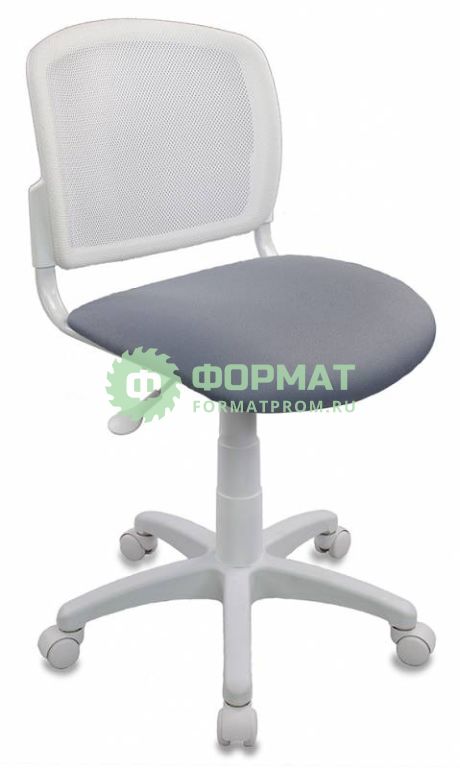 Изображение товара Кресло детское Бюрократ CH-W296NX/15-48 спинка сетка белый TW-15 сиденье серый 15-48