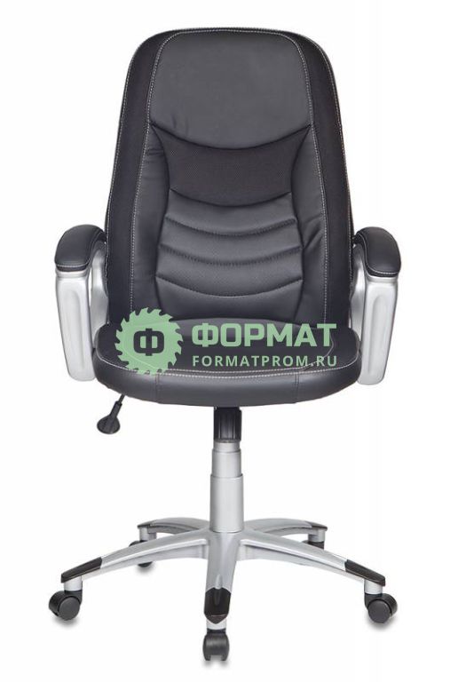 Изображение товара Кресло руководителя Бюрократ T-9910/BLACK черный искусственная кожа (пластик серебро)