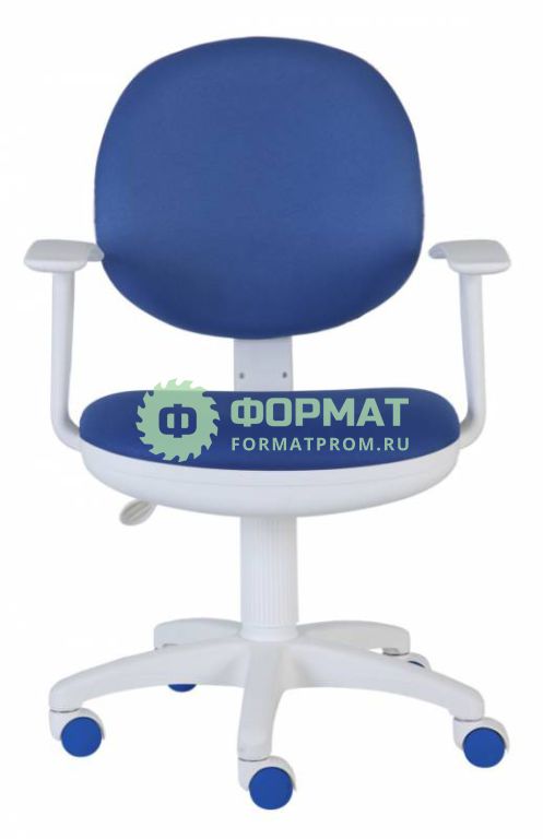 Изображение товара Кресло Бюрократ CH-W356AXSN/15-10 темно-синий 15-10 колеса белый/синий (пластик белый)