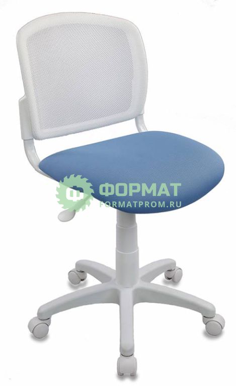Изображение товара Кресло детское Бюрократ CH-W296NX/26-24 спинка сетка белый TW-15 сиденье голубой 26-24