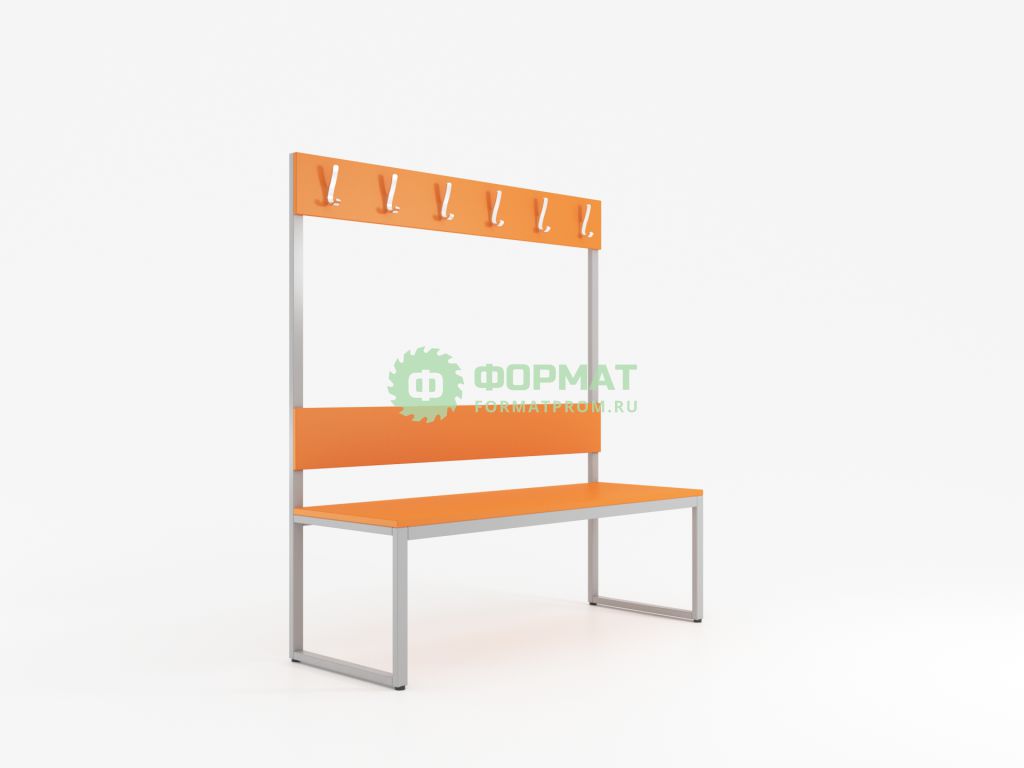 Изображение товара Лавка на металлическом каркасе с вешалкой VHD1