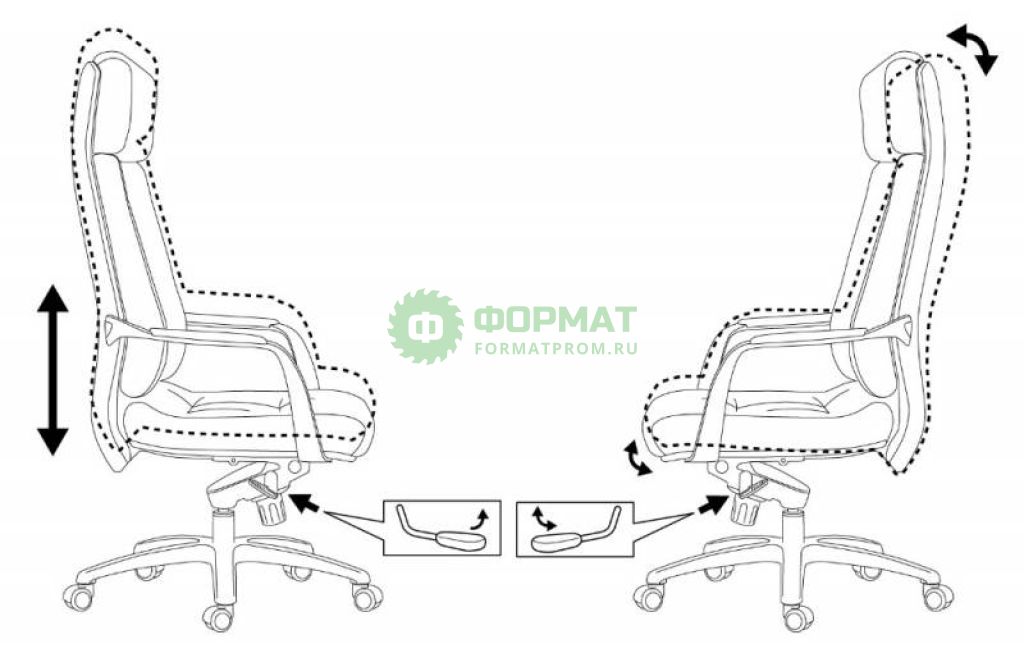 Изображение товара Кресло руководителя Бюрократ _DAO/BROWN коричневый кожа крестовина алюминий