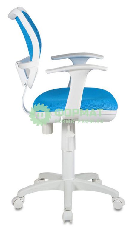 Изображение товара Кресло Бюрократ CH-W797/LB/TW-55 спинка сетка голубой сиденье голубой TW-55 (пластик белый)
