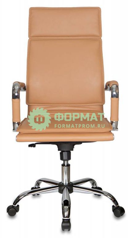Изображение товара Кресло руководителя Бюрократ CH-993/camel светло-коричневый искусственная кожа крестовина хромированная