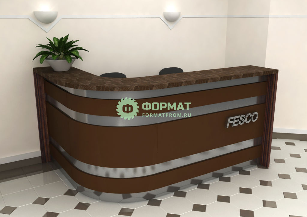 Проектирование брендированной стойки ресепшен
