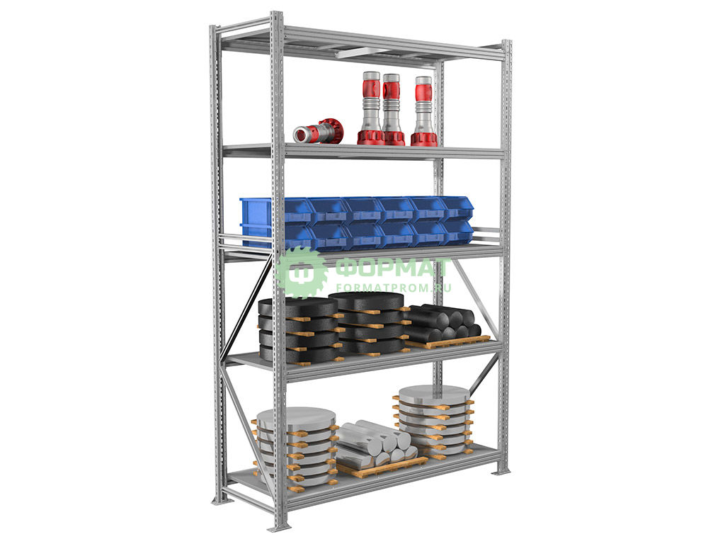 Изображение товара Металлический стеллаж MS PRO 300/150X80/5