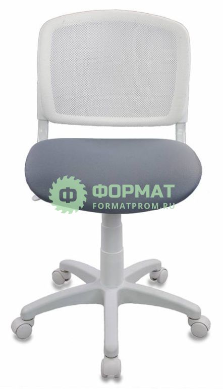 Изображение товара Кресло детское Бюрократ CH-W296NX/15-48 спинка сетка белый TW-15 сиденье серый 15-48
